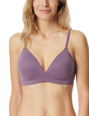 Schiesser Damen BH gepaddet ohne Bügel - Invisible Soft, Malve_181765, 75C im Sale